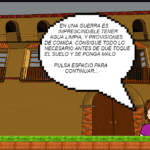 BELCHITE. SOBREVIVIR 1936 videojuego interfaz